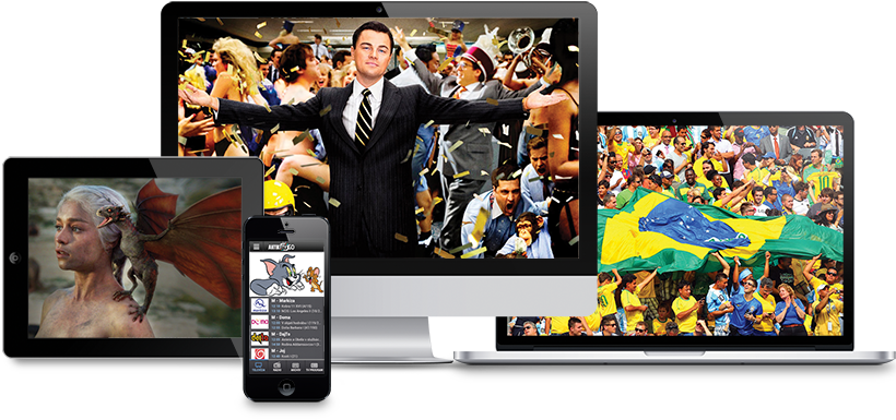 IPTV Montreal streaming service showing movies, sports and live TV channels